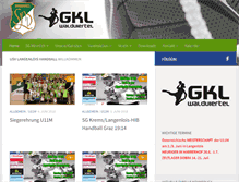 Tablet Screenshot of handball-langenlois.at
